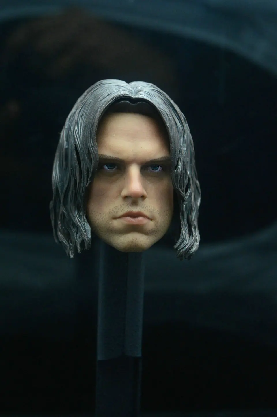 

custom 1/6 Bucky Barnes head Sebastian Stan Captain America: The Winter Soldier