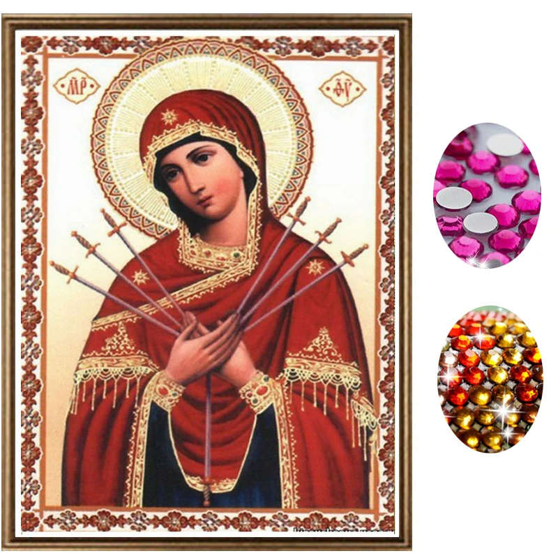 

5D Diy diamond painting cross stitch 3d Diamond beaded Embroidery religious Portrait diamond moasic pattern Rhinestones gift