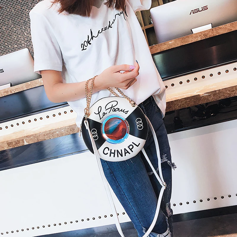 Women Printing Handbag Designer Lifebuoy Female Messenger Shoulder Bag Fashion Lady Party Purse INS Judy Tote Sac A Main SS7320 (20)