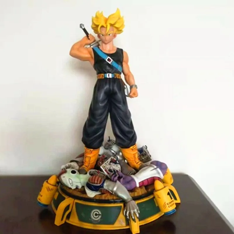 50 см Dragon Ball Z Super Saiyan Trunks уничтожения Frieza сцены GK статуя фигурку Коллекция Модель Giocattolo G2282