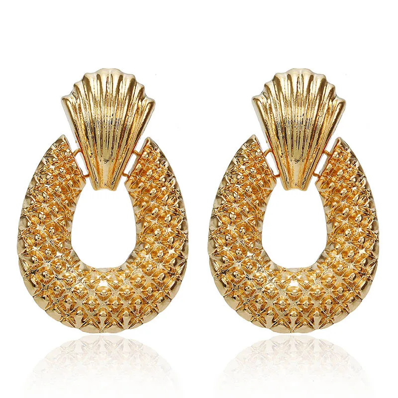 

2019 Rushed Brincos Aretes Earing Girls'hearts And Nationalities Cold Wind Retro Water Drop Europe The Exaggerated Earrings