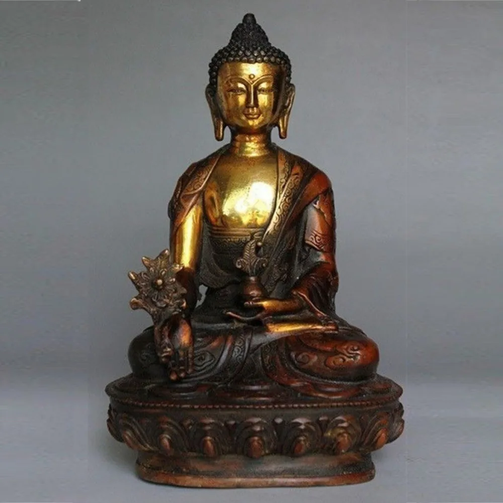Редкий Тибетский латунный буддизм Бодхисаттва Сакьямуни больше стиль статуя Будды