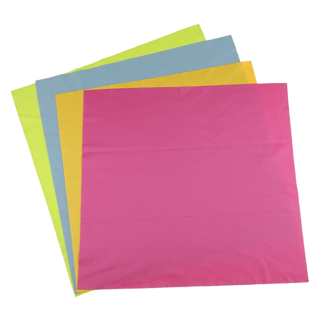 Large 4-Pack Microfiber Cleaning Cloth For Camera Lens Eye Glasses Screen