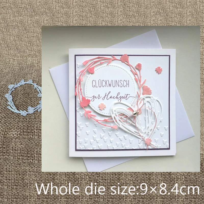 

New Design Craft Metal Cutting Die cut dies Flower wreath decoration scrapbook Album Paper Card Craft Embossing die cuts