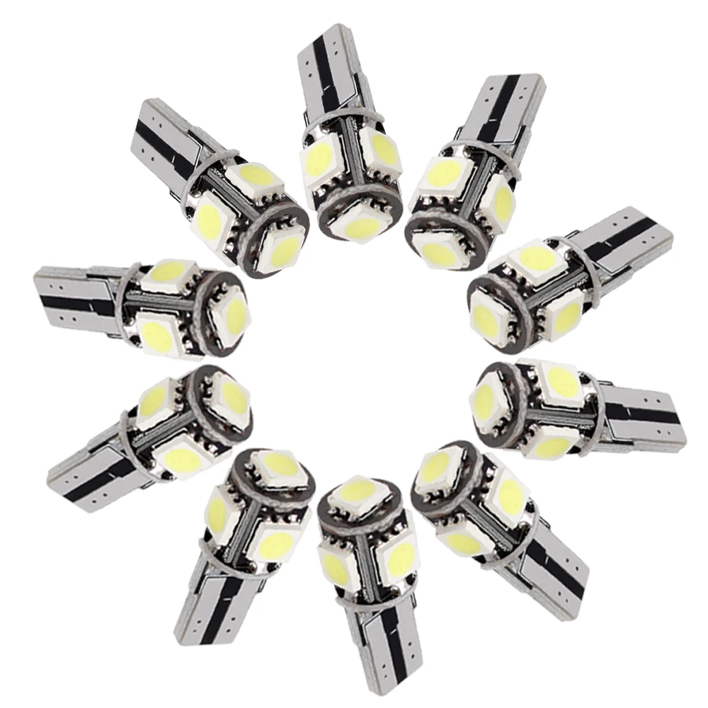 

T10 5050 4 Colors LED Interior Light Universal Car Clearance Light 5 SMD 10Pcs/lot Car Styling Indicator Lights #HP