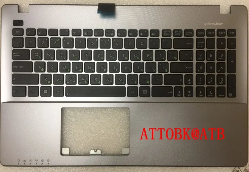 Русская клавиатура для ноутбука ASUS R513C W50J R513MJ F5000C Y582L Y581L W518L K550LD R510JD topcase клавиатура с крышкой с C