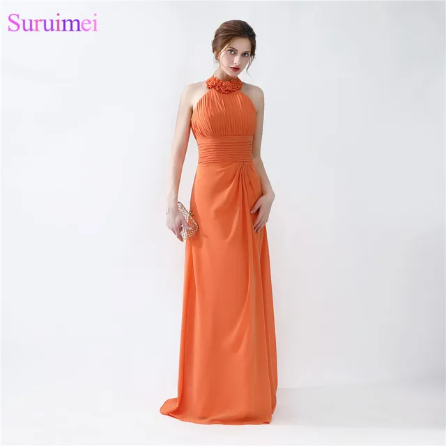 Orange Bridesmaid Dresses Cheap