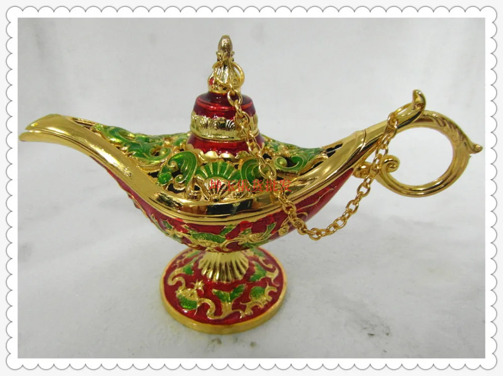 Size 12*8.5cm green glazed hollow Phnom Penh pink flowers Russian tea Pot Al-addin Pakistan lamp BRASS Silverroom | Дом и сад