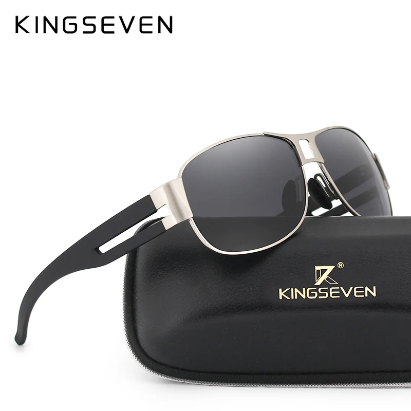 

KINGSEVEN Men Classic Brand Sunglasses Luxury Aluminum Polarized Sunglasses EMI Defending Coating Lens Male Driving Shades N7806