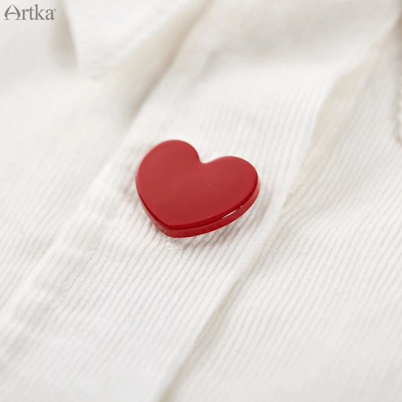 ARTKA осень Новая женская рубашка хлопок Повседневная рубашка с отложным воротником плотная Вельветовая рубашка блузка с вышивкой SA10081D
