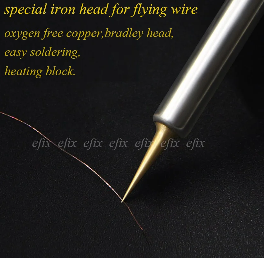 

efix Best Pure copper Professional Main board flying line The iron head Precision flying wire iron head For 936 iron