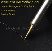 Efix Beste Reinem kupfer Professionelle Main board fliegen linie Die eisen kopf Präzision fliegen draht eisen kopf Für 936 eisen