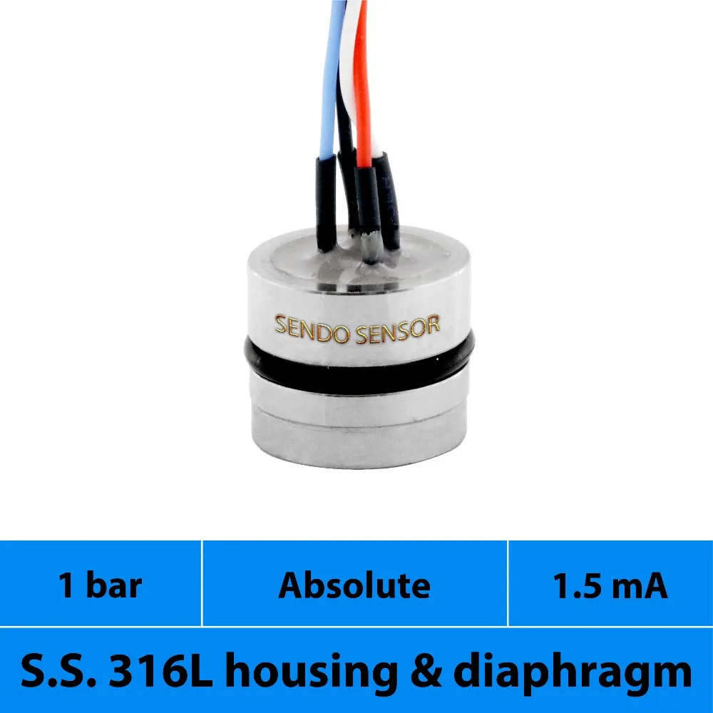 100 Kpa, 1 bar absolute pressure, mV piezoresistive pressure transducer