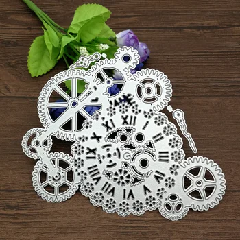 

Gear cutting dies Frame Background Craft Die Metal Cutting Dies Paper Dies Cut for DIY Paper Card making Scrapbooking Decoration