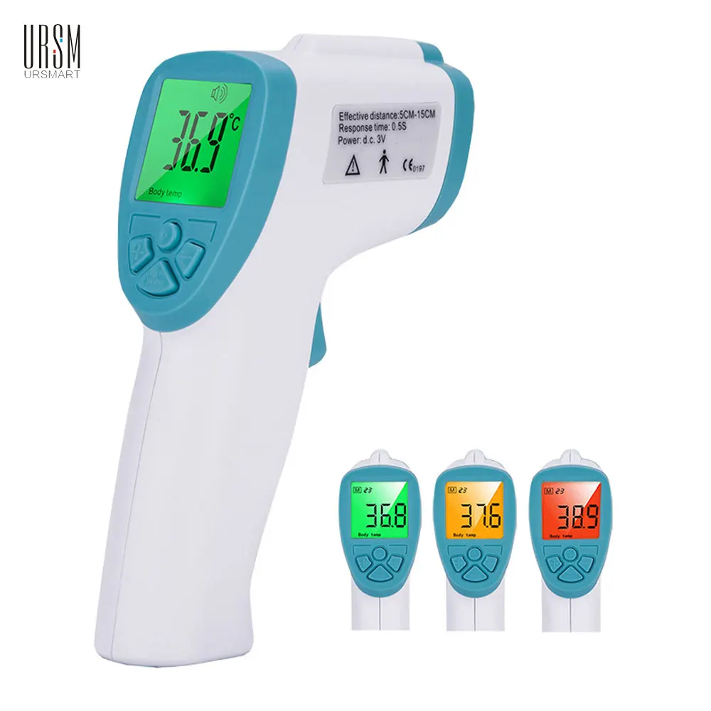 

Muti-function Non Contact Electronic Baby Digital Thermometer Body Forehead Infrared Termometro With Three Color Backlight  Diag