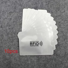 10 шт. Анти Rfid кошелек блокировки Reader замок банк держатель для карт Id банковской карты защиты корпуса Металл кредитной держатель для карт алюминия