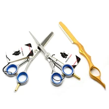 5," Горячие Профессиональные Парикмахерские ножницы Ножницы Набор парикмахерских набор ножниц парикмахерский инструмент для парикмахерских салонов HT9152