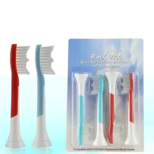 DHL Free Shipping 400pcs HX6044 Sonic Tooth Brush Replacement For Philips Sonicare Electric Toothbrush Heads Kids