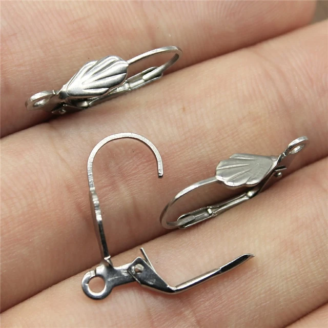 WYSIWYG 20pcs 5 Styles Stainless Steel High Quality Earring Findings  Earrings Clasps Hooks For DIY Jewelry