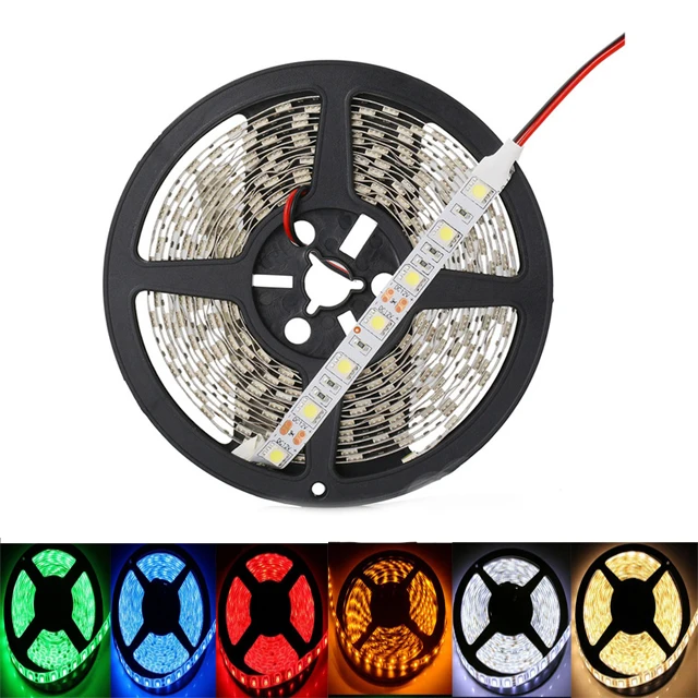 12 V Strip Led Light Tape SMD 5050 RGB Waterproof 5M DC 60LED/M RGB Led