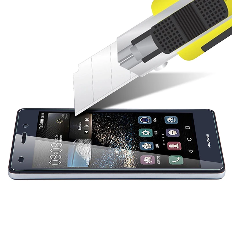 

Top quality 9H 0.26mm Screen Protection Tempered Glass For Huawei P20 Pro P9 P7 P8 P10 lite Honor 7 8 9 5C Ascend +Cleaning Kit