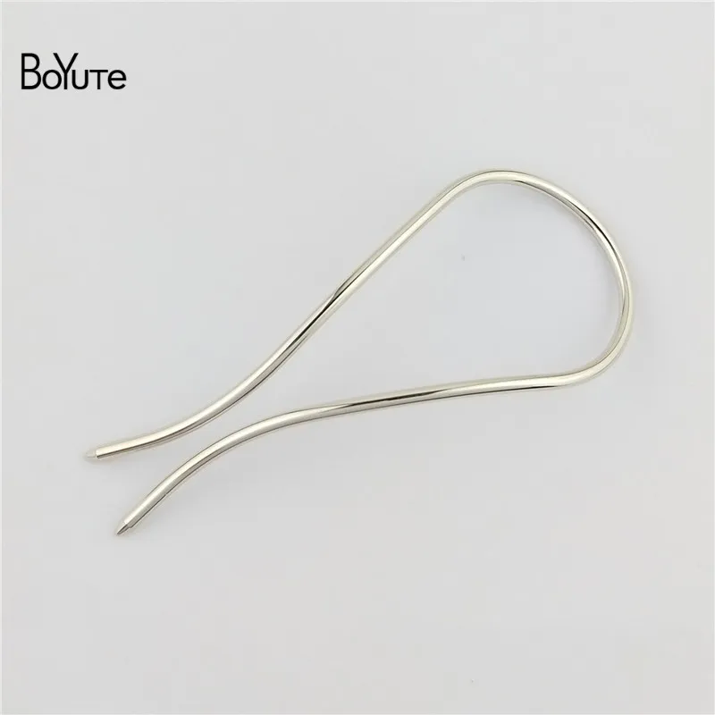 BoYuTe 1 Piece 1003MM Metal Brass Arch Hair Stick Diy Hand Made Hair Jewelry Accessories 7 Colors (9)