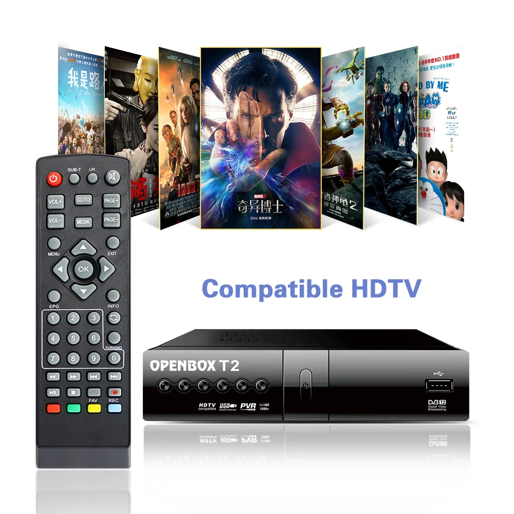 OPENBOX DVB T2 HD MPEG 4 USB T Смарт ТВ приставка цифровая ресивер для приемника Smart TV LED