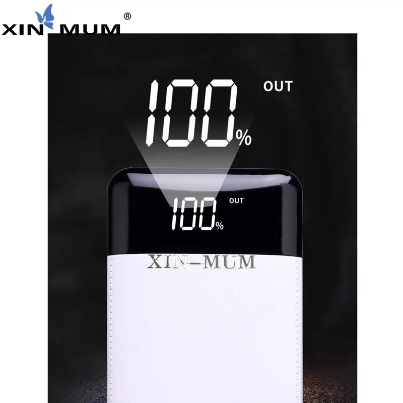 Goede XIN MUM Ultra dunne Slanke 30000 mah Power Bank Phantom Display LCD Portable Oplader Powerbank voor Mobiele Telefoons Tablet Universele