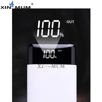 

XIN-MUM Ultra-thin Slim 30000mAh Power Bank Phantom Display LCD Protable Charger Powerbank for Mobile Phones Tablet Universal