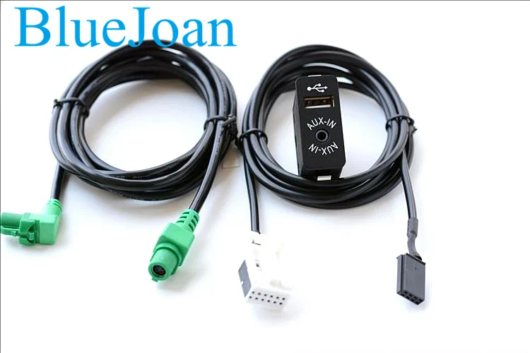 

free shipping BlueJoan GPS Navigation cable USB AUX in Plug Socket Harness Adapter for BMW E39 E46 E38 E53 X5 Z4 E70 Car radio