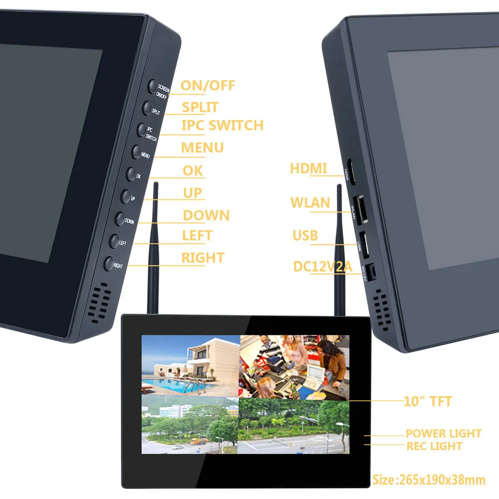  Plug And Play 4CH Wireless NVR Kit P2P 960P HD Outdoor IR IP Video di Sicurezza CCTV WIFI Della Mac
