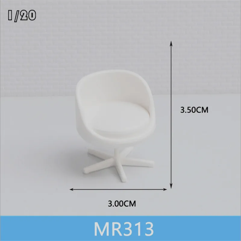 1 шт./лот масштаб 1:20 пластиковый миниатюрный мебель стол и стул для построения поезда Макет железной дороги декорации, аксессуары
