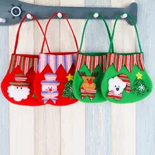 Милые Санта Клаус снеговик медведь лося портмона Cookie Упаковка вечерние сумки Рождеством хранения посылка для детей и взрослых