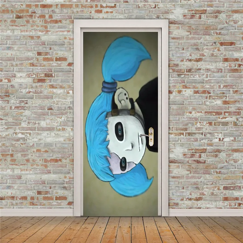 

Sally Face Door Sticker European And American Cartoon Character Design Sticker Used For Wall Bedroom Door Decoration