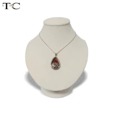 Бежевый бархат витрина Ювелирная подвеска держатель стенд 17*13*20 см оконные витрины для ювелирных изделий