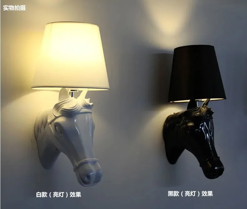 Modern-Brief-Wall-Lights-Resin-Horse-Head-Wall-Lamp-for-home-decoration (3)