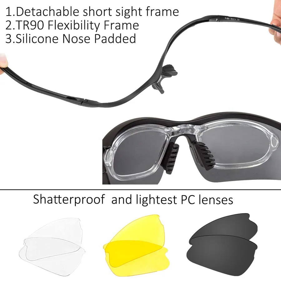 BATFOX велосипедные очки, поляризационные спортивные велосипедные солнцезащитные очки, сменные линзы TR90, небьющаяся суперлегкая рама, велосипедные очки