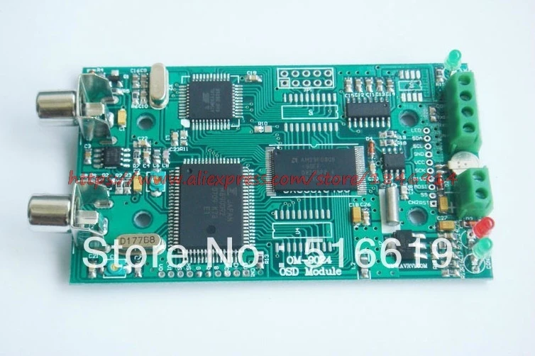 

Free shipping OSD module Video character superimposition module Video transparent transmission module OM9024