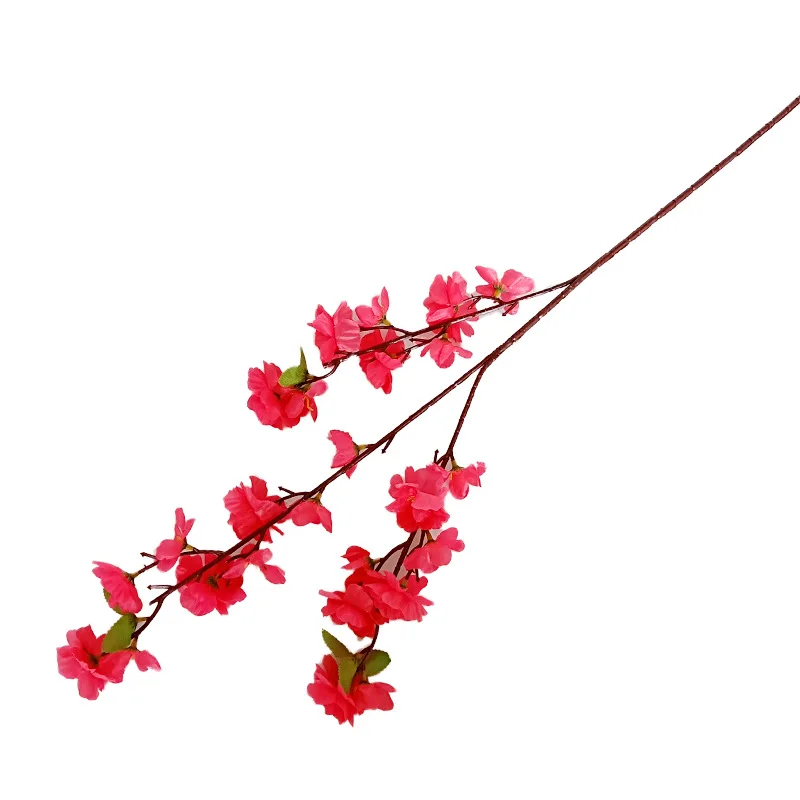 1 шт. 65 см искусственные вишневые весенние сливы Персиковый Цветок ветка Шелковый цветок домашние свадебные декоративные цветы пластиковый персиковый букет