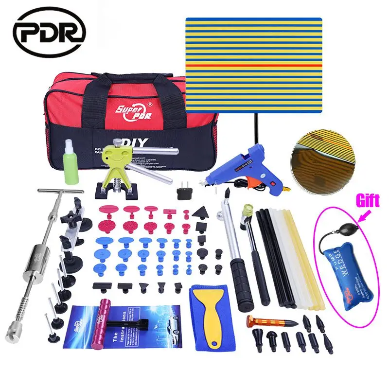 Economici Strumenti di Kit FAI DA TE Rimuovere Dent PDR Ammaccature senza vernice Riparazione Auto Strumento di Rimozione Ammaccatura Reverse Martello Raddrizzamento Tirare Ammaccature Strumenti