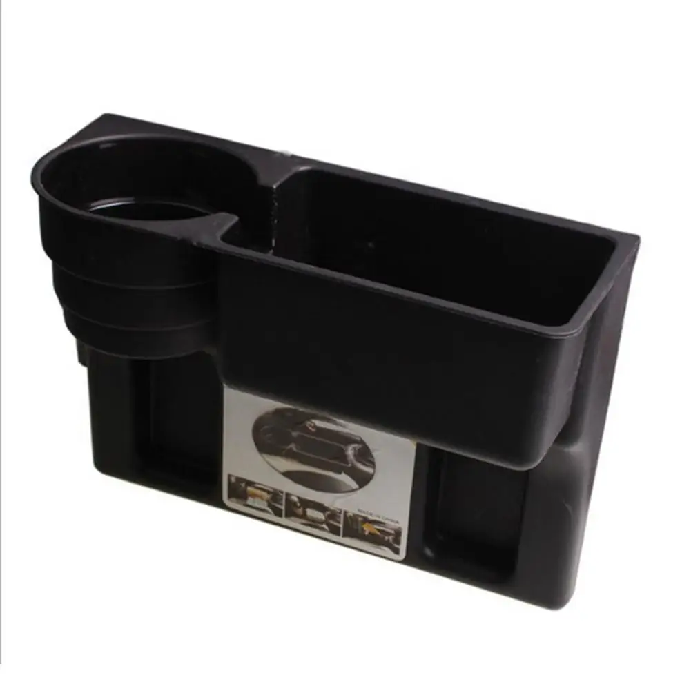 

Car Multi-function Storage Box Black PP Leather Car Pocket Organizer Seat Gap Filler Box Non-slip Wear Resistance