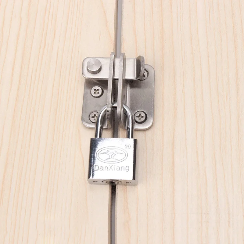 

High Quality Stainless Steel Door Window Lock Home Security Gate Latch for Mini Cabinet Buckle Case Locks Warehouse Cabinet Door