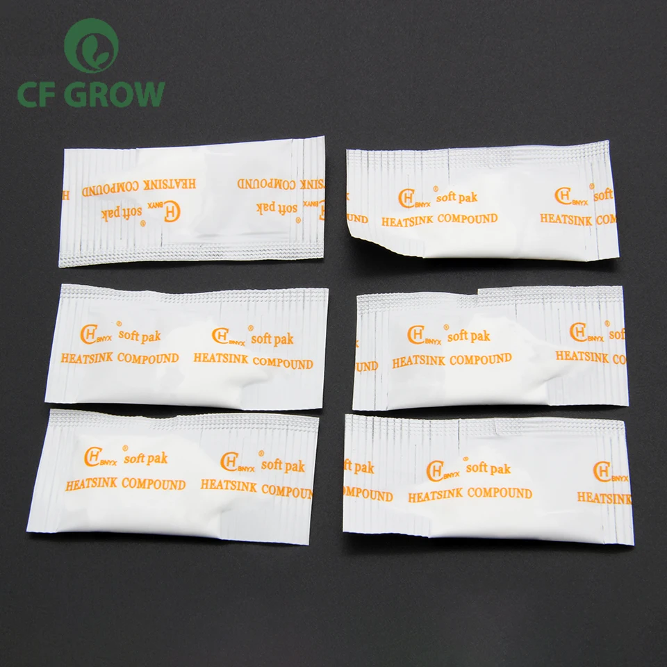 

6PCS 1g Thermal Conductive Heatsink Plaster Viscous Adhesive Compound for Chip CPU GPU RAM LED IC Cooler LED Radiator Cooling