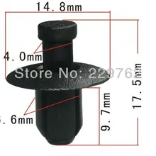 100 шт Push-type фиксатор автомобильные пластмассовые зажимы авто пластиковый зажим защелкивающийся крепеж для автомобилей пластиковый зажим