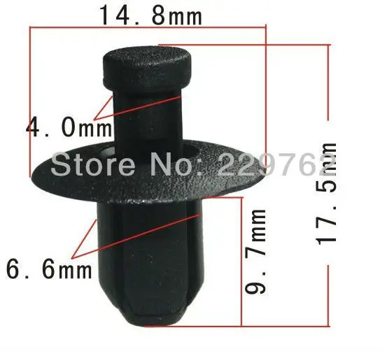 Free Shipping 100PCS Push Type Retainer Automotive Plastic Clips Auto