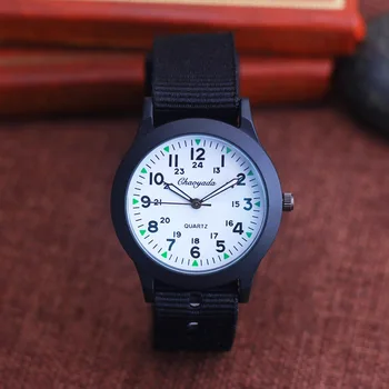 

2019 CYD famous brand boys girls students canvas military watches little kids quartz digital sports wristwatches 24 hours clock