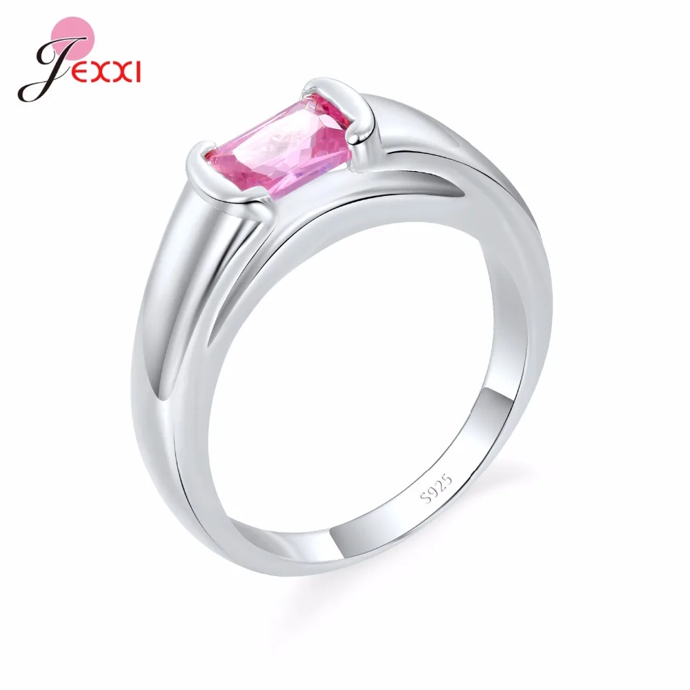 Женское кольцо из серебра 925 пробы с кристаллами|crystal wedding ring|wedding ringsfashion rings for women |