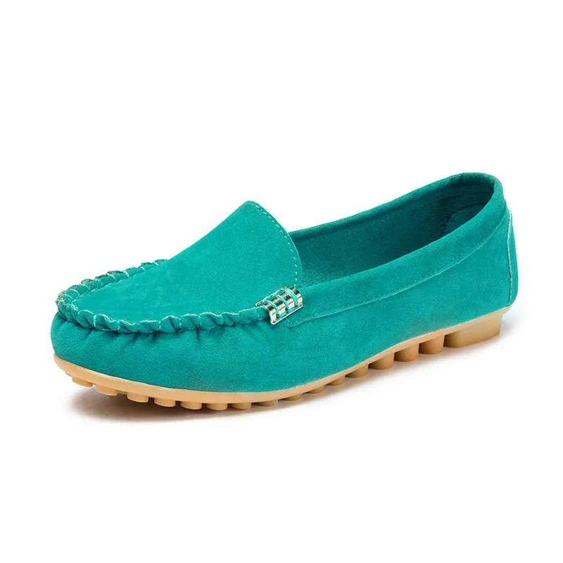 teal ballerina flats