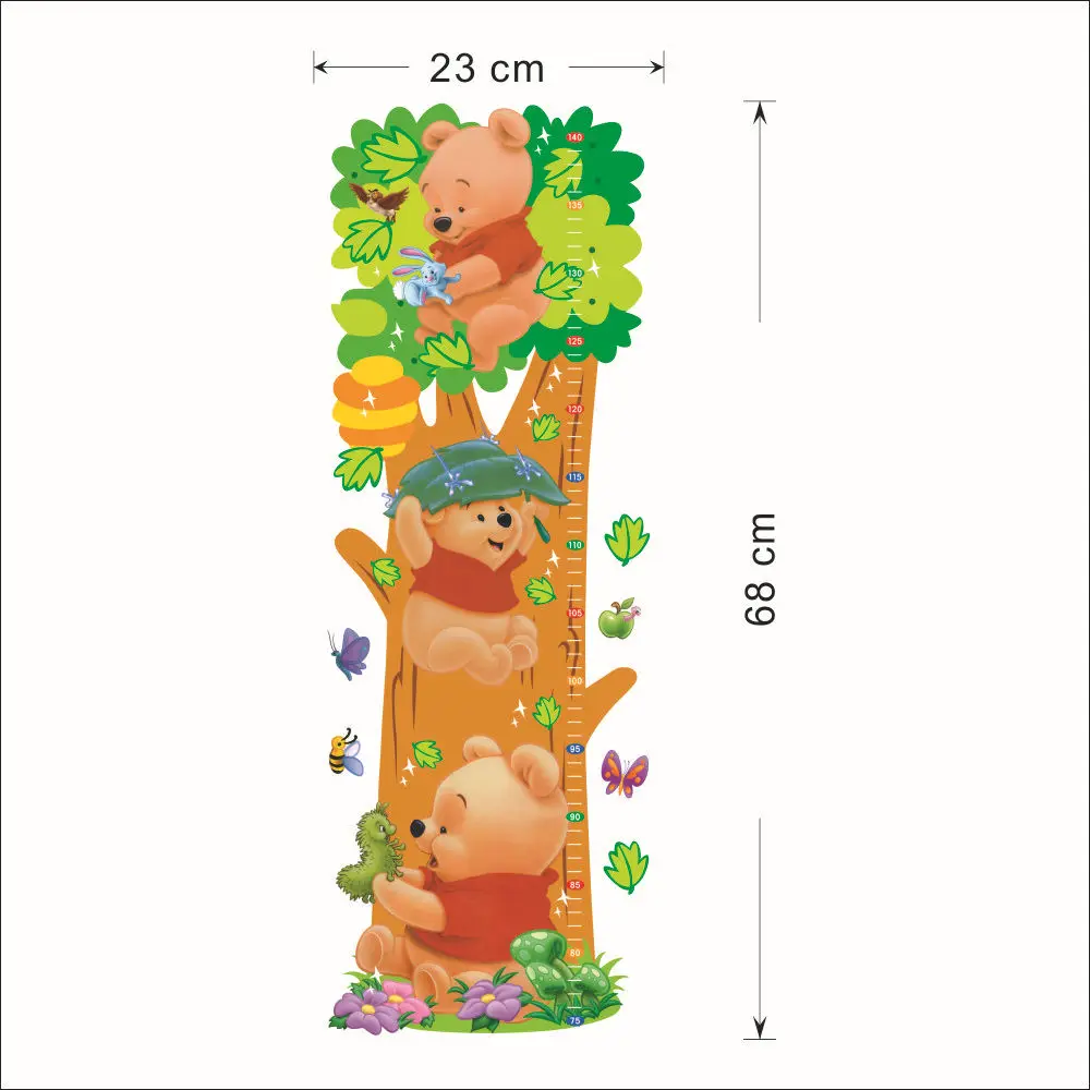 Купить деревья и медведь шаблон съемный стены винни пух стены дети ...