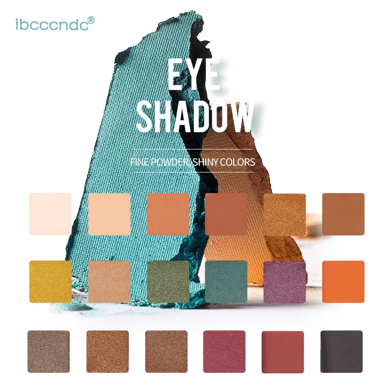  New 18 Colors Eye Shadow Palette Natural Shimmer Glitter Matte Eyeshadow Powder Brand Makeup Profes